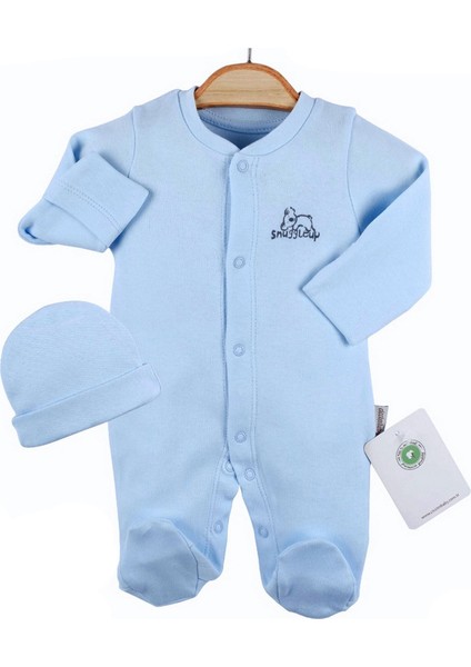 Baby Prematüre Bebek Şapkalı Tulum 4744