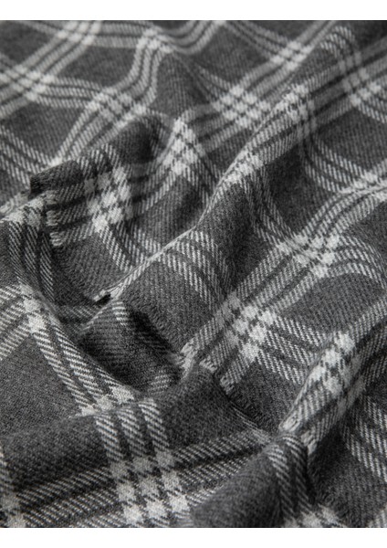 Ekoseli Atkı Püskül Detaylı Yumuşak Dokulu modelleri