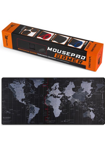 Dünya Haritalı Mouse Pad - 90 x 40cm