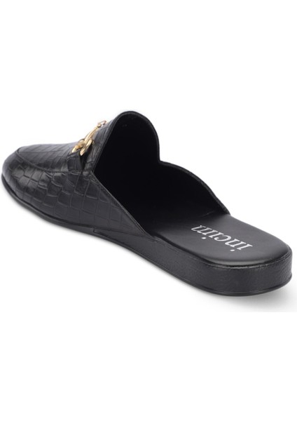 Incim ®| Rock Erkek Siyah Kroko Rahat Hafif Konforlu Misafir Ev Bohça Çeyiz ve Damat Terliği 355 indirimleri
