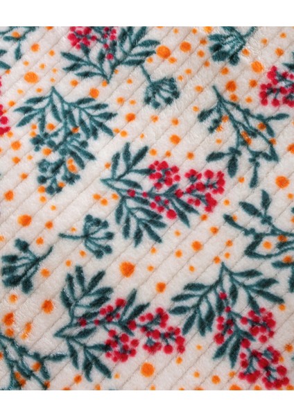 Wellsoft Fitilli Çiçekli Battaniye ( Sarı Puantiyeli ) fiyatları