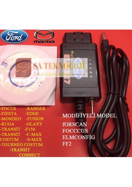 Ford,mazdaaraç Arıza Tespit Cihazı Forscan Switchli Model