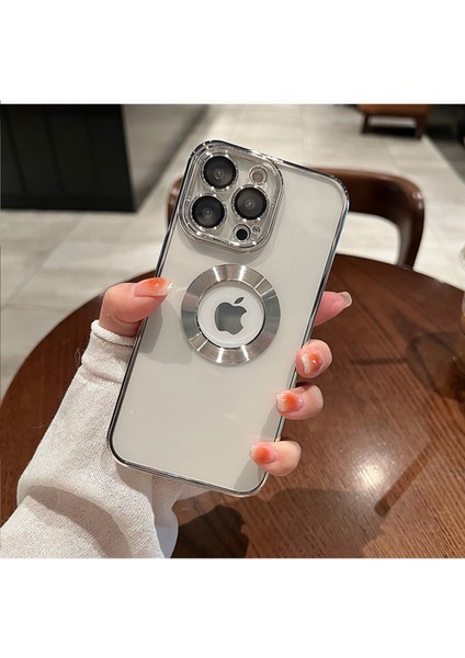 iPhone 11 Pro Kılıf 5d Kamera Lens Korumalı Logo Gösteren Kenarları Renkli Arkası Şeffaf Silikon modelleri