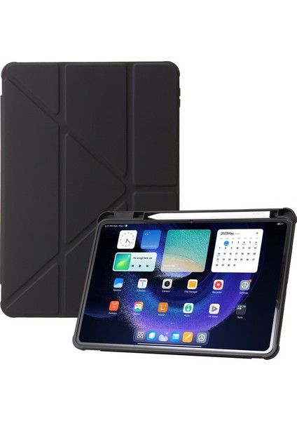 Xiaomi Pad 6 / Pad Için 6 Pro Tri-Katı Stand Tablet Kılıf Pu Deri Şeffaf Akrilik Tpu Kapak (Yurt Dışından)