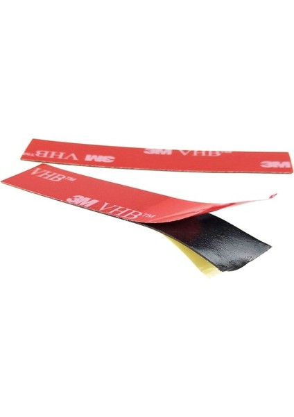 Vhb Güçlü Yapışkanlı Çift Taraflı Akrilik Bant Siyah - 1,5 cm Genişlik - 14 cm Uzunluk