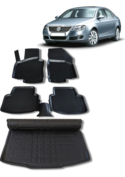 Vw Passat B6 Paspas Bagaj Havuzu 2005 2010 Arası 3D Wöller Ultraflex Set