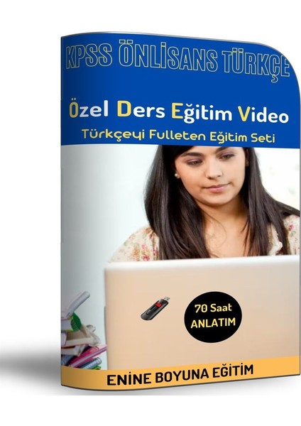 Enine Boyuna Eğitim KPSS Ön Lisans Türkçe Özel Ders Video Eğitim Seti