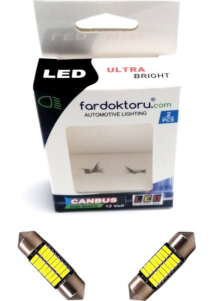 Sofit Oto Led Ampul 31Mm Beyaz 16 Smd