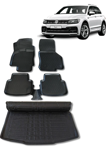 Volkswagen Tiguan Paspas Bagaj Havuzu Set 2016 2023