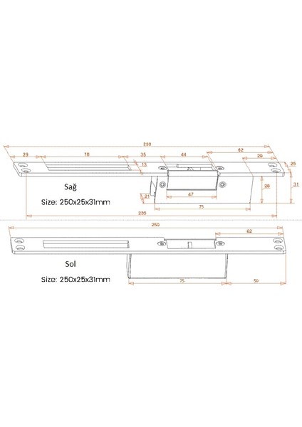 RB-ES12SC Elektrikli Kilit Karşılığı - Basaç