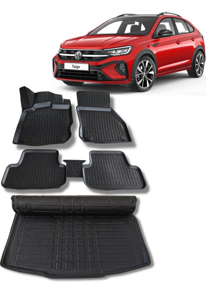 Vw Taigo Paspas Bagaj Havuzu Set 2022 Sonrası 3D Ultraflex Set