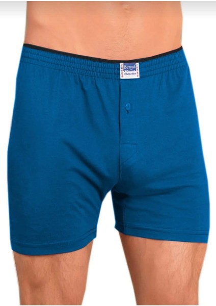 1099 Erkek Penye Boxer Şort Tekli