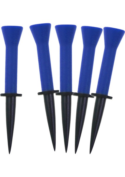 5 Adet Golf Topu Tee Tutucu Aralığı Mat Oyuncu Golfçü Hediye Kauçuk Golf Topu Mavi Yükseklik 7.6 cm (Yurt Dışından)