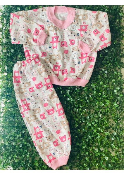 Kız Bebek Pamuklu Pijama Takımı