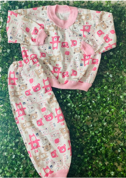 Kız Bebek Pamuklu Pijama Takımı