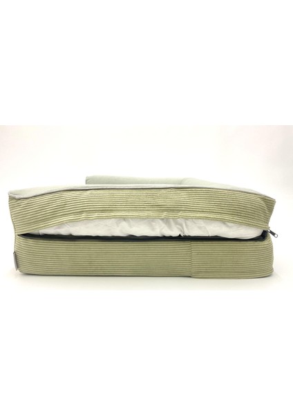 Bolster Üst Kalite Köpek Yatağı Süngerli Kılıflı Sıvı Geçirmez Alezli 2 Fermuarlı indirimleri