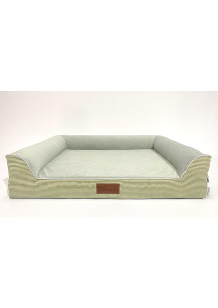 Bolster Üst Kalite Köpek Yatağı Süngerli Kılıflı Sıvı Geçirmez Alezli 2 Fermuarlı