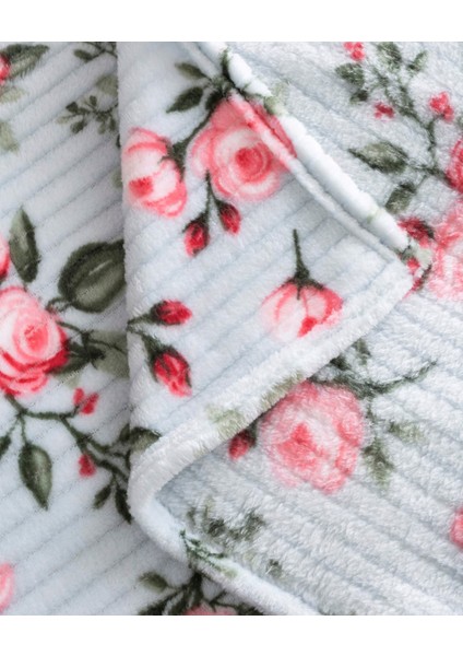 Wellsoft Fitilli Çiçekli Battaniye ( Pembe Güller ) modelleri