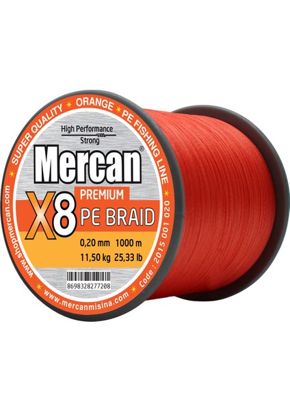 Pe Örgü Platinum 8x Ip 1000 M Turuncu Misina fiyatları