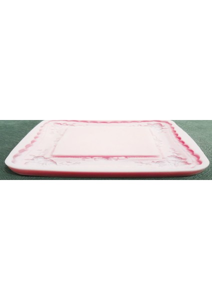 Gül Çiçek Yaprak Dekorlu 43CM Tepsi Silikon Kalıp K-707 fiyatları