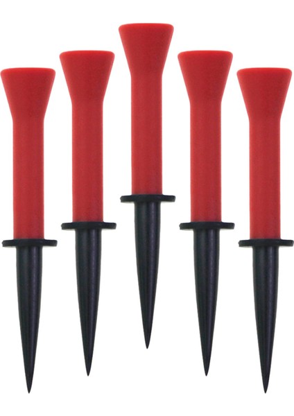 5 Adet Golf Topu Tee Tutucu Aralığı Mat Oyuncu Golfçü Hediye Kauçuk Golf Topu Kırmızı Yükseklik 7.6 cm (Yurt Dışından) fiyatları