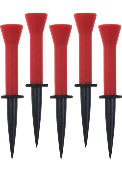 5 Adet Golf Topu Tee Tutucu Aralığı Mat Oyuncu Golfçü Hediye Kauçuk Golf Topu Kırmızı Yükseklik 7.6 cm (Yurt Dışından) modelleri