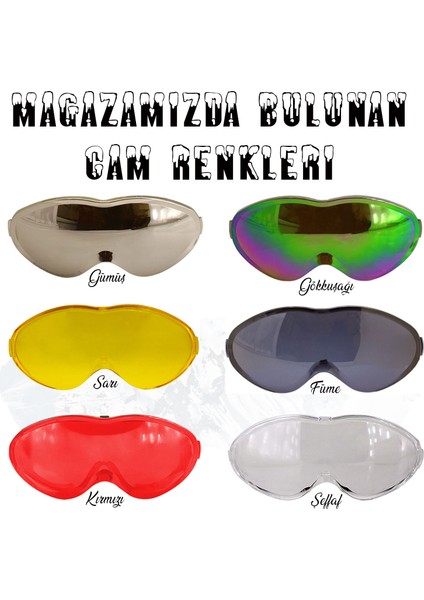 Kayak Gözlüğü Değiştirebilir Camlı Antifog Güneş Kar Gözlük Füme Snowboard Glasses Gözlük