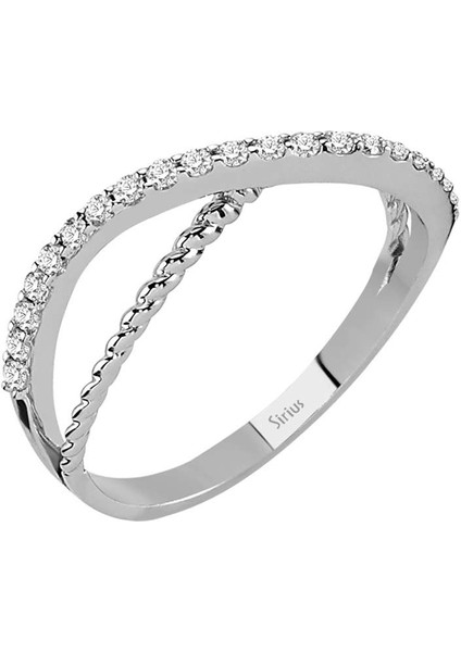 Pırlanta Sıra Taşlı Sonsuz Yüzük 0404R0291