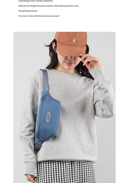 Göğüs Çantası 2023 Yeni Moda Tek Omuz Çapraz Çanta Naylon Bez Bayan Basit Düz Renk Çapraz Sırt Çantası Bel Çantası (Yurt Dışından) modelleri