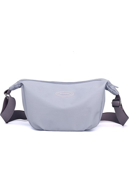2023 Yeni Bayan Tek Omuz Crossbody Çanta Naylon Bed Çanta Kadın Çanta Kore Basit Saf Hafif Omuz Çanta (Yurt Dışından)