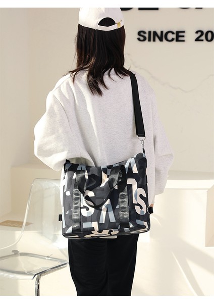 Büyük Kapasiteli Omuz Çantası Kadın 2023 Yeni Kadın Çantası Oxford Kumaş Messenger Çantası Rahat Tuval Çantası Moda Banliyö Çantası (Yurt Dışından) modelleri
