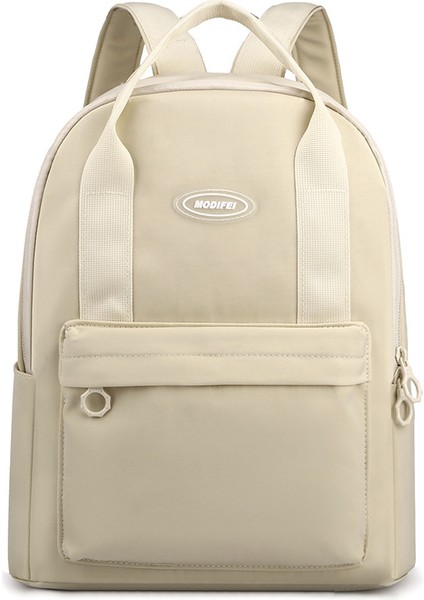 Sırt Çantası Kız 2023 Yeni Kore Seyahat Sırt Çantası Büyük Kapasiteli Üniversite Öğrencisi Bilgisayar Çantası Basit Düz Renk Okul Çantası (Yurt Dışından)