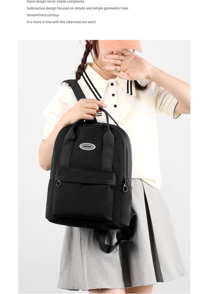 Sırt Çantası Kız 2023 Yeni Kore Seyahat Sırt Çantası Büyük Kapasiteli Üniversite Öğrencisi Bilgisayar Çantası Basit Düz Renk Okul Çantası (Yurt Dışından) fiyatları