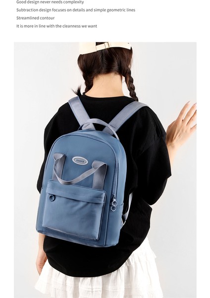 Sırt Çantası Kız 2023 Yeni Kore Seyahat Sırt Çantası Büyük Kapasiteli Üniversite Öğrencisi Bilgisayar Çantası Basit Düz Renk Okul Çantası (Yurt Dışından) fiyatları