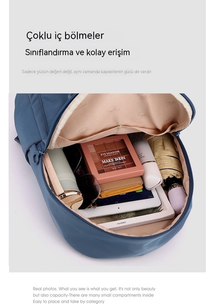 Sırt Çantası Kız 2023 Yeni Kore Seyahat Sırt Çantası Büyük Kapasiteli Üniversite Öğrencisi Bilgisayar Çantası Basit Düz Renk Okul Çantası (Yurt Dışından) fırsatları