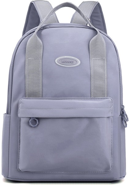 Sırt Çantası Kız 2023 Yeni Kore Seyahat Sırt Çantası Büyük Kapasiteli Üniversite Öğrencisi Bilgisayar Çantası Basit Düz Renk Okul Çantası (Yurt Dışından)