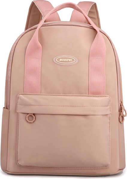 Sırt Çantası Kız 2023 Yeni Kore Seyahat Sırt Çantası Büyük Kapasiteli Üniversite Öğrencisi Bilgisayar Çantası Basit Düz Renk Okul Çantası (Yurt Dışından)