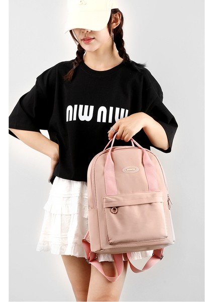 Sırt Çantası Kız 2023 Yeni Kore Seyahat Sırt Çantası Büyük Kapasiteli Üniversite Öğrencisi Bilgisayar Çantası Basit Düz Renk Okul Çantası (Yurt Dışından) fırsatları