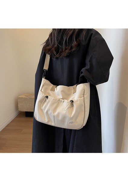 Orijinal Tasarım Japon Fermuarlı Banliyö Kalın Kanvas Tot Çanta Eğlence Sanat Öğrencileri Minimalist Omuz Çantası (Yurt Dışından) modelleri