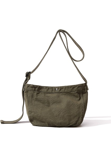 Büyük Kapasiteli Yaz Premium Tembel Rüzgar Retro Niş Crossbody Çanta 2023 Yeni Büyük Kapasiteli Banliyö Tuval Çanta (Yurt Dışından)
