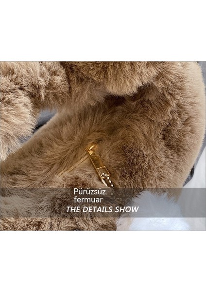 Peluş Kadın Sonbahar ve Kış Sıcak Koltuk Altı Çanta 2023 Moda Sevimli Tüylü Cep Telefonu Çantası (Yurt Dışından) fırsatları