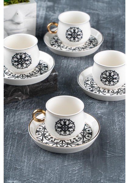 Roxana 6 Kişilik Kahve Fincanı Takımı - 90 ml