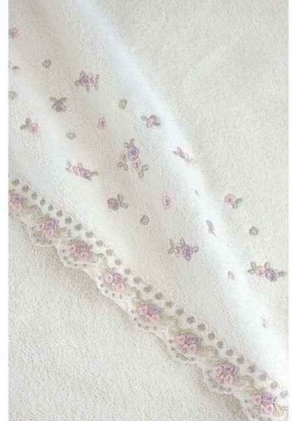 Meltem Nakıslı 2lı Havlu Setı Krem-Pudra 30X50 50X80 fiyatları