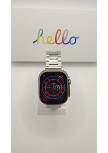 Hello Watch 3 H12 Ultra 4gb Rom ve Aksesuar Bağlantılı Watch 8 Ultra Max Akıllı Saat Hellowatch3