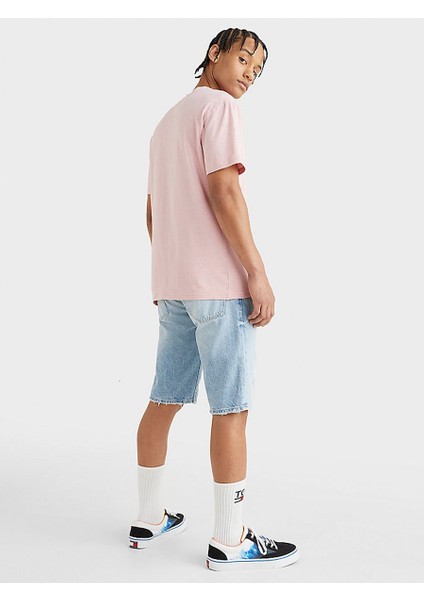 Tommy Jeans Logo Pigment Dyed T-Shirt Pink