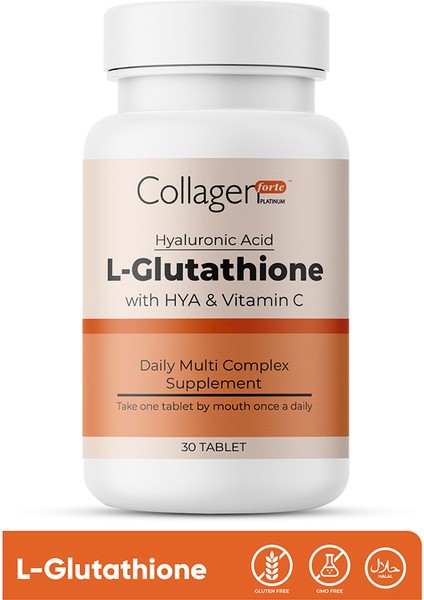 Collagen Forte Platinum L-Glutathione, Hyalüronik Asit & Vitamin C