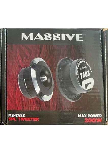 MS-TA83 Spl Tweeter 200 Watt Maximum Power Çift