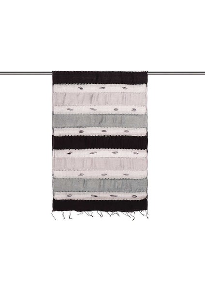 Siyah Gri Degrade Kozalı Fular fiyatları