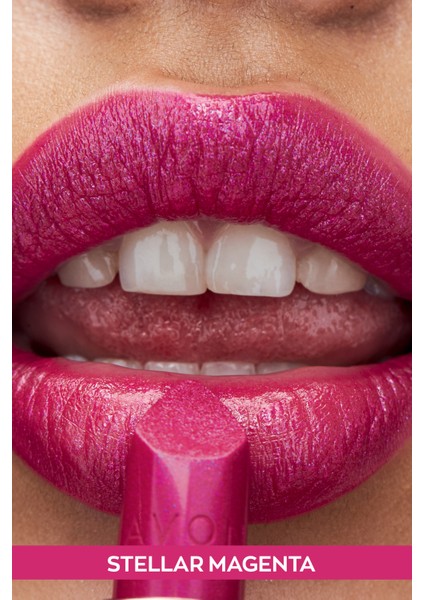 Ultra Shimmer Lipstick Stellar Magenta Parlak Renkli 12 Ton Seçeneğiyle Uzun Süre Kalıcı modelleri