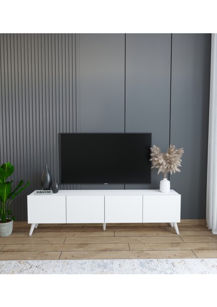 Beyaz 160 cm Tv Ünitesi Mdf - Modern ve Şık Tasarım